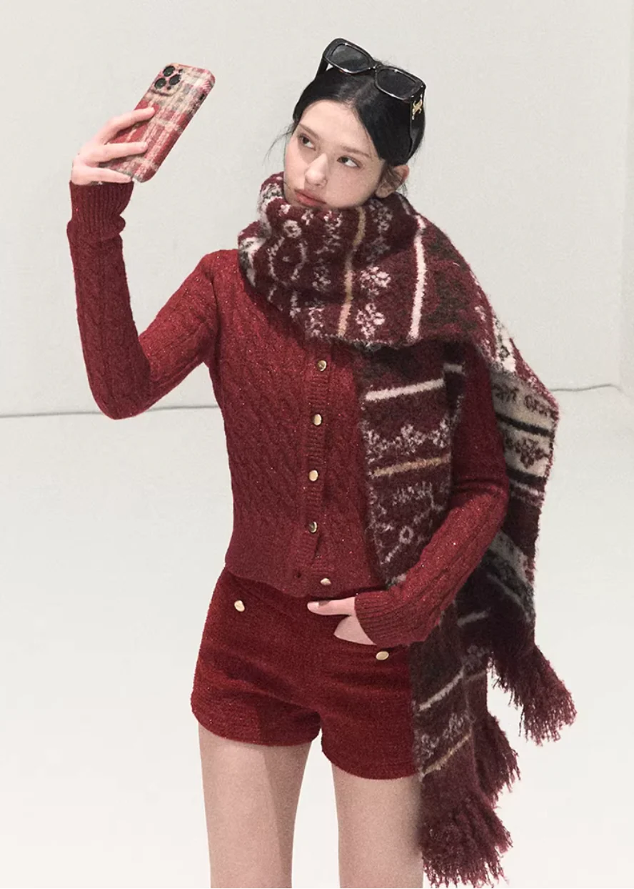 Wish Upon Winter Fair Isle Scarf - Image 13