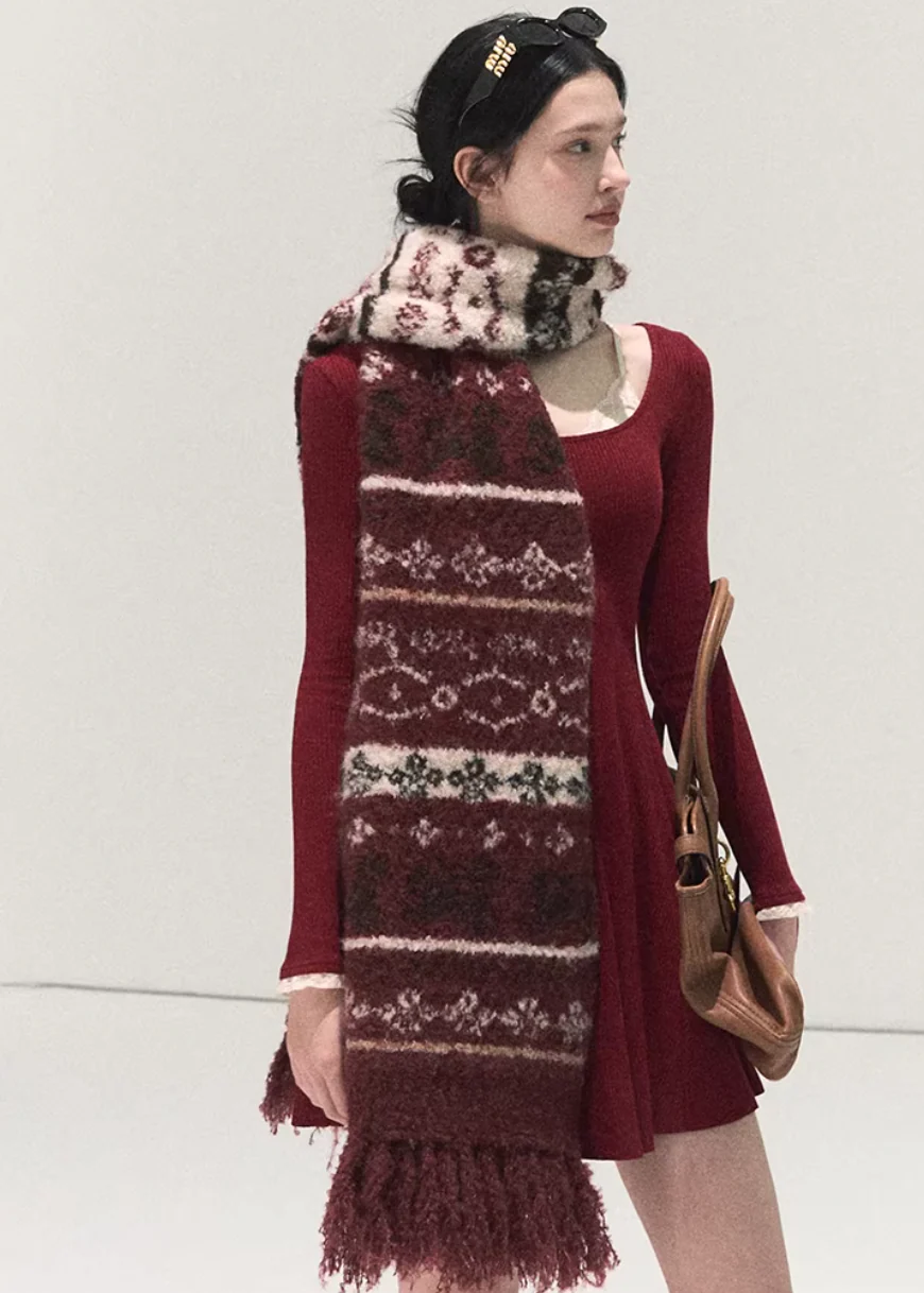 Wish Upon Winter Fair Isle Scarf - Image 4