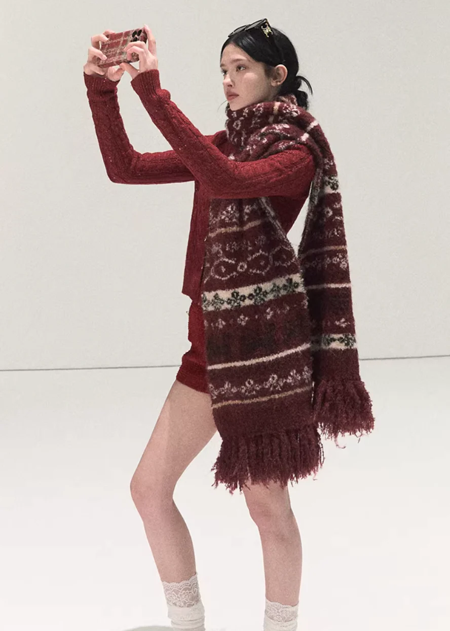 Wish Upon Winter Fair Isle Scarf - Image 5