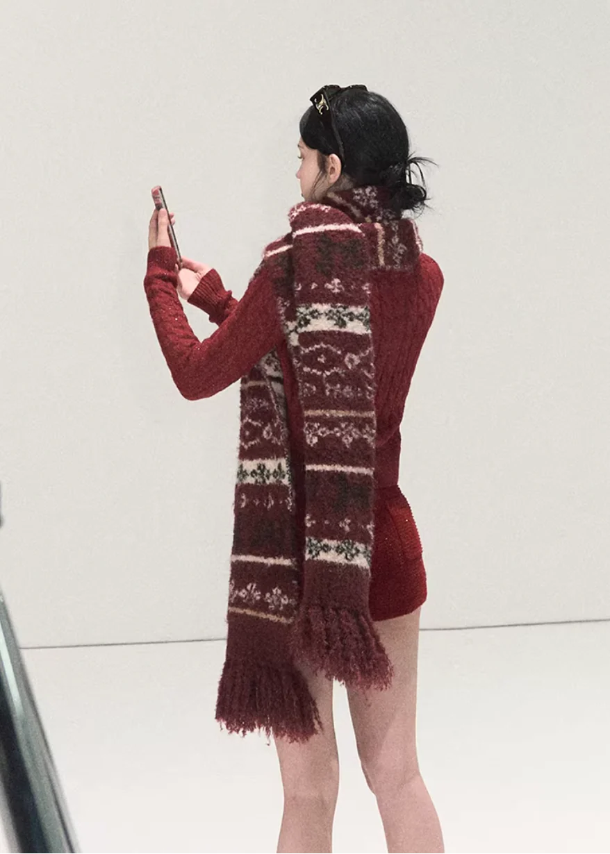 Wish Upon Winter Fair Isle Scarf - Image 6