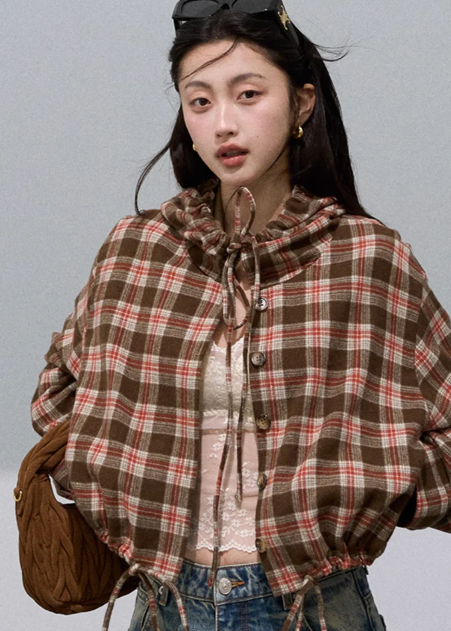 Wool Check Shirt Jacket - Image 4