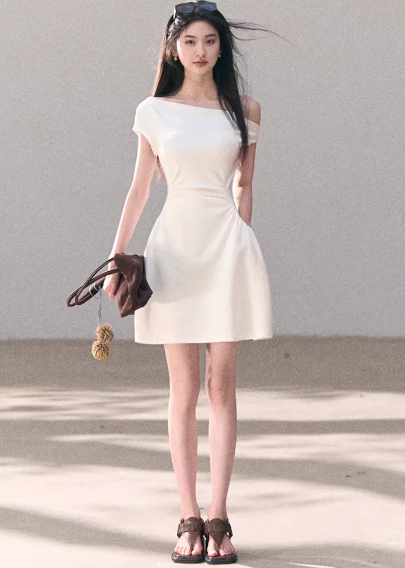 Zephyr Line One-Shoulder Dress - Image 7